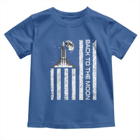 Patriotic American Pride Astronaut Lunar Mission Toddler T Shirt Back To The Moon