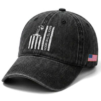 Patriotic American Pride Astronaut Lunar Mission Washed Cotton Baseball Cap Back To The Moon