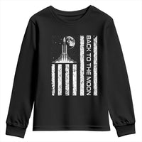 Patriotic American Pride Astronaut Lunar Mission Youth Sweatshirt Back To The Moon