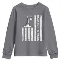 Patriotic American Pride Astronaut Lunar Mission Youth Sweatshirt Back To The Moon