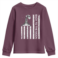 Patriotic American Pride Astronaut Lunar Mission Youth Sweatshirt Back To The Moon
