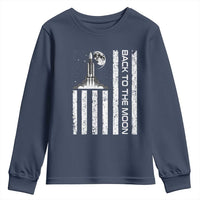 Patriotic American Pride Astronaut Lunar Mission Youth Sweatshirt Back To The Moon