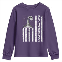 Patriotic American Pride Astronaut Lunar Mission Youth Sweatshirt Back To The Moon