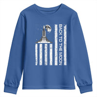Patriotic American Pride Astronaut Lunar Mission Youth Sweatshirt Back To The Moon