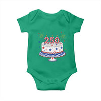 USA 250th Anniversary Birthday Cake Party Gift Baby Onesie
