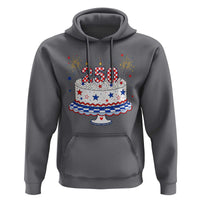 USA 250th Anniversary Birthday Cake Party Gift Hoodie