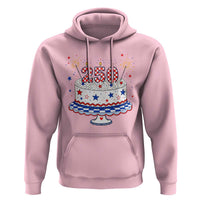 USA 250th Anniversary Birthday Cake Party Gift Hoodie