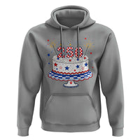 USA 250th Anniversary Birthday Cake Party Gift Hoodie