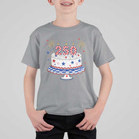 USA 250th Anniversary Birthday Cake Party Gift T Shirt For Kid