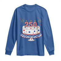 USA 250th Anniversary Birthday Cake Party Gift Long Sleeve Shirt