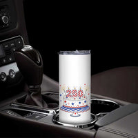 USA 250th Anniversary Birthday Cake Party Gift Skinny Tumbler