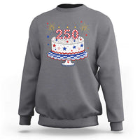 USA 250th Anniversary Birthday Cake Party Gift Sweatshirt