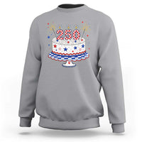 USA 250th Anniversary Birthday Cake Party Gift Sweatshirt