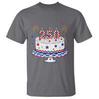 USA 250th Anniversary Birthday Cake Party Gift T Shirt