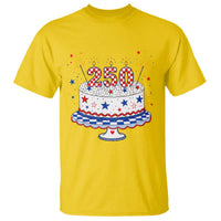 USA 250th Anniversary Birthday Cake Party Gift T Shirt