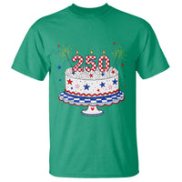 USA 250th Anniversary Birthday Cake Party Gift T Shirt