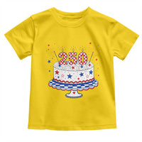 USA 250th Anniversary Birthday Cake Party Gift Toddler T Shirt