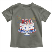 USA 250th Anniversary Birthday Cake Party Gift Toddler T Shirt