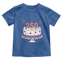 USA 250th Anniversary Birthday Cake Party Gift Toddler T Shirt