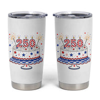 USA 250th Anniversary Birthday Cake Party Gift Tumbler Cup