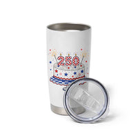 USA 250th Anniversary Birthday Cake Party Gift Tumbler Cup