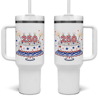 USA 250th Anniversary Birthday Cake Party Gift Tumbler With Handle