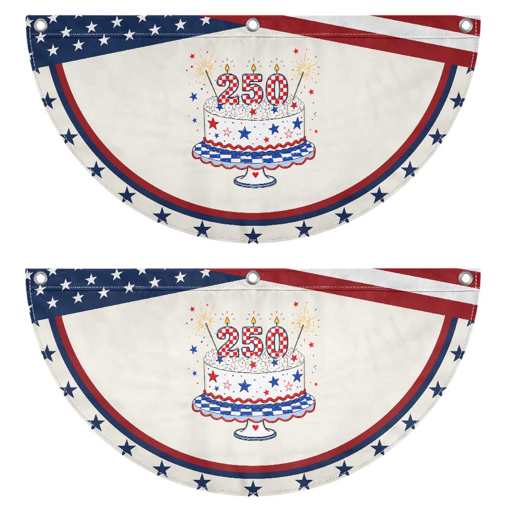 USA 250th Anniversary Birthday Cake Party Gift Patriotic Fan Flag