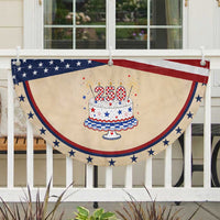 USA 250th Anniversary Birthday Cake Party Gift Patriotic Fan Flag