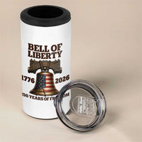 Liberty Bell 250th Anniversary 4 in 1 Can Cooler Tumbler American Pride Gift