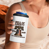 Liberty Bell 250th Anniversary 4 in 1 Can Cooler Tumbler American Pride Gift