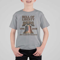 Liberty Bell 250th Anniversary T Shirt For Kid American Pride Gift