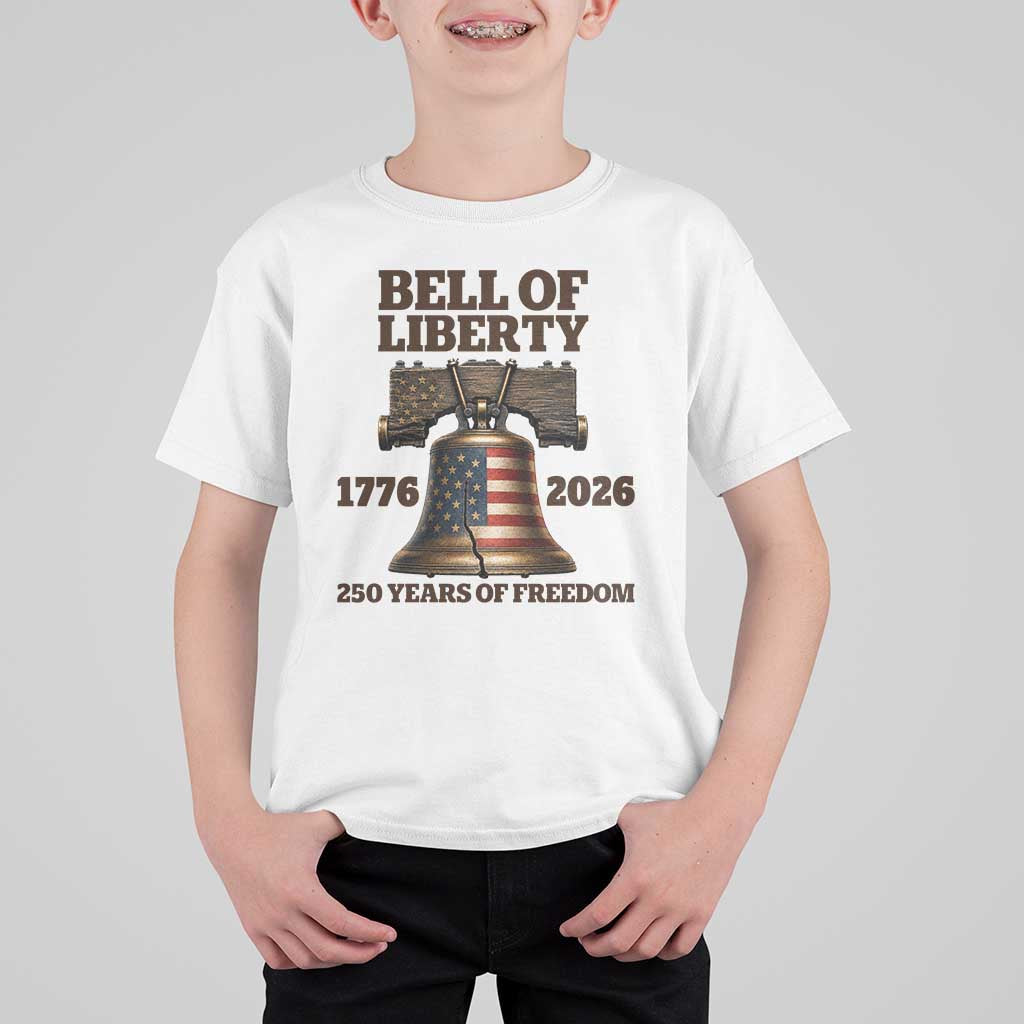 Liberty Bell 250th Anniversary T Shirt For Kid American Pride Gift