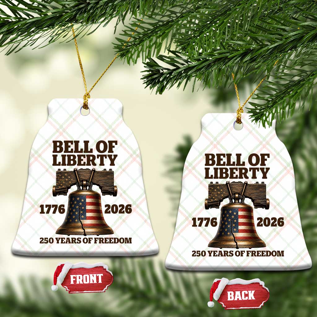 Liberty Bell 250th Anniversary Ceramic Ornament American Pride Gift