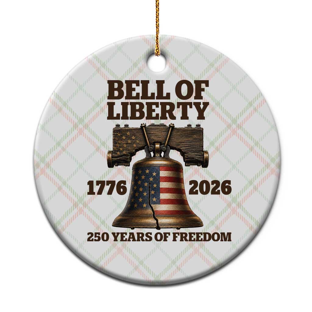 Liberty Bell 250th Anniversary Ceramic Ornament American Pride Gift