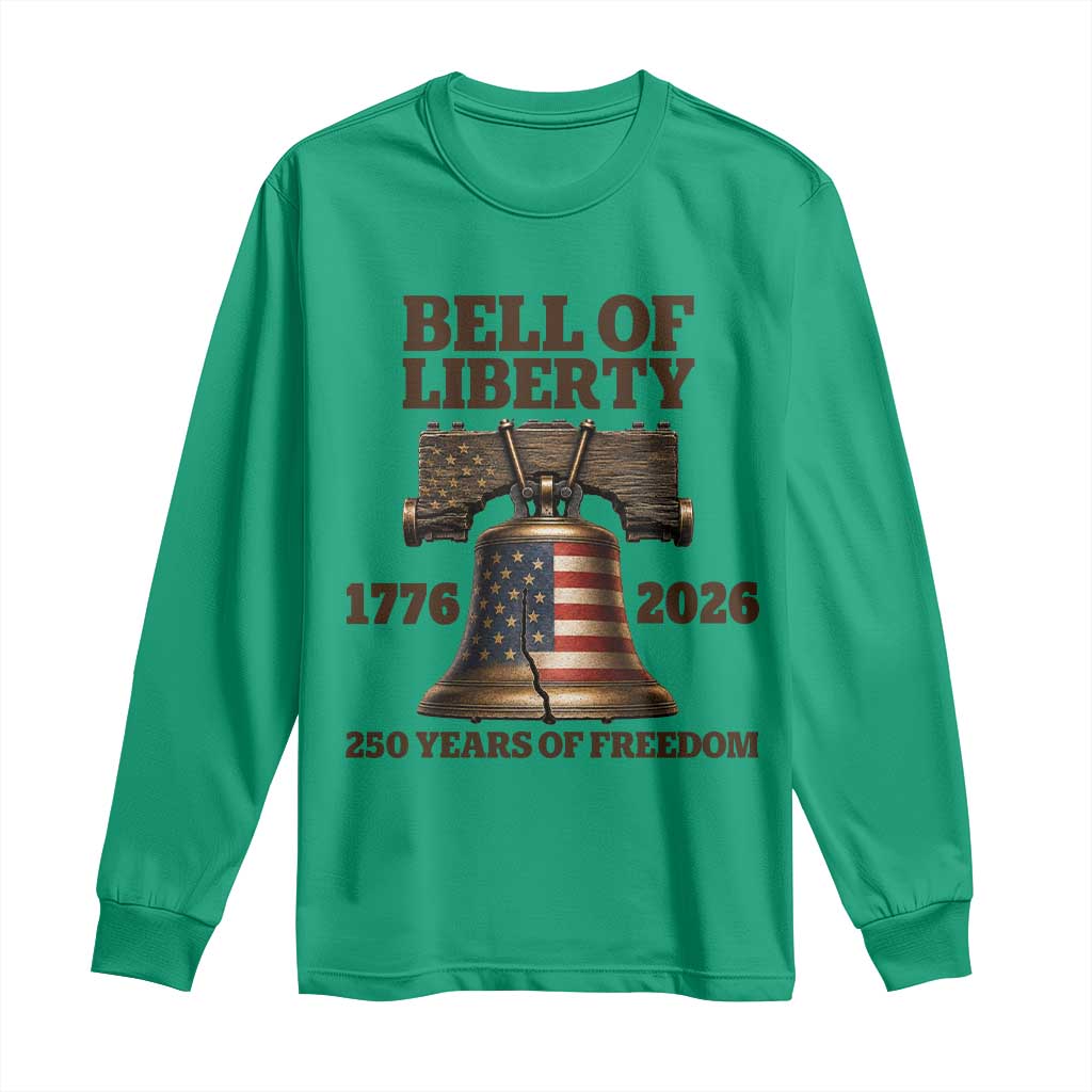 Liberty Bell 250th Anniversary Long Sleeve Shirt American Pride Gift