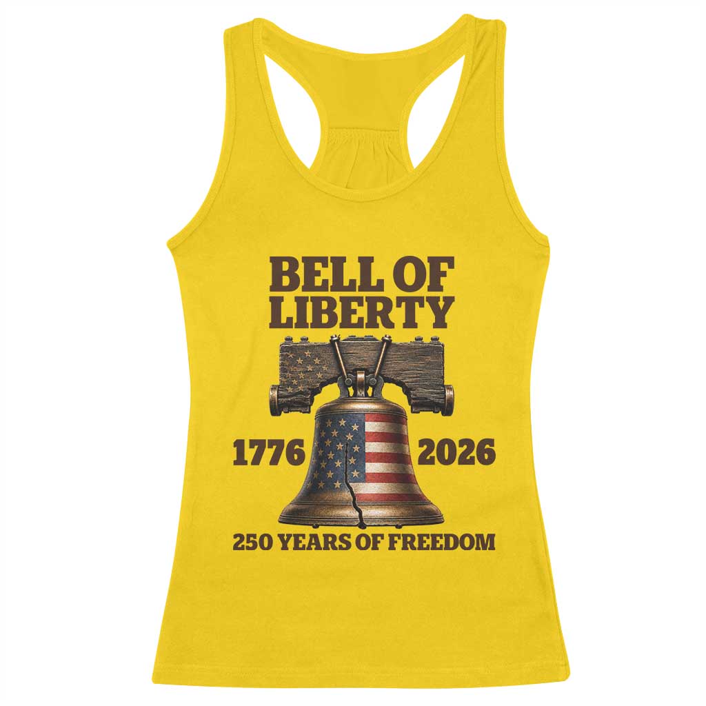 Liberty Bell 250th Anniversary Racerback Tank Top American Pride Gift