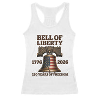 Liberty Bell 250th Anniversary Racerback Tank Top American Pride Gift