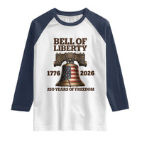Liberty Bell 250th Anniversary Raglan Shirt American Pride Gift