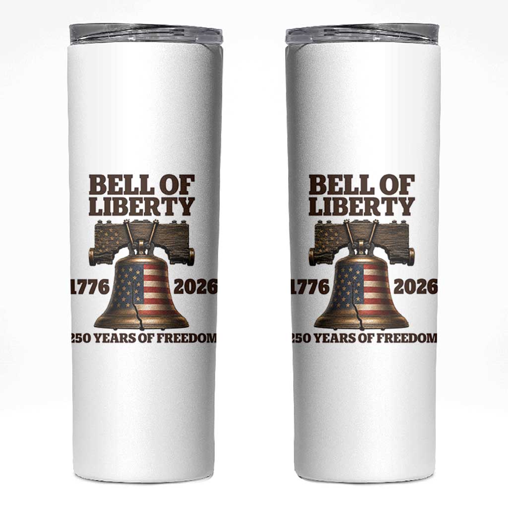 Liberty Bell 250th Anniversary Skinny Tumbler American Pride Gift