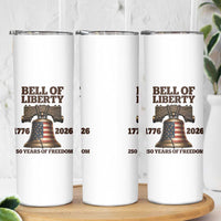 Liberty Bell 250th Anniversary Skinny Tumbler American Pride Gift