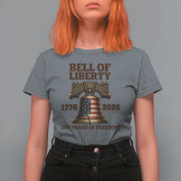 Liberty Bell 250th Anniversary T Shirt For Women American Pride Gift