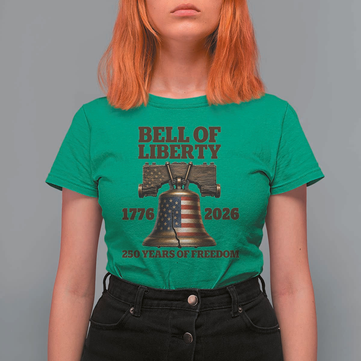 Liberty Bell 250th Anniversary T Shirt For Women American Pride Gift