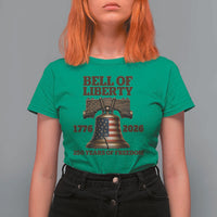 Liberty Bell 250th Anniversary T Shirt For Women American Pride Gift
