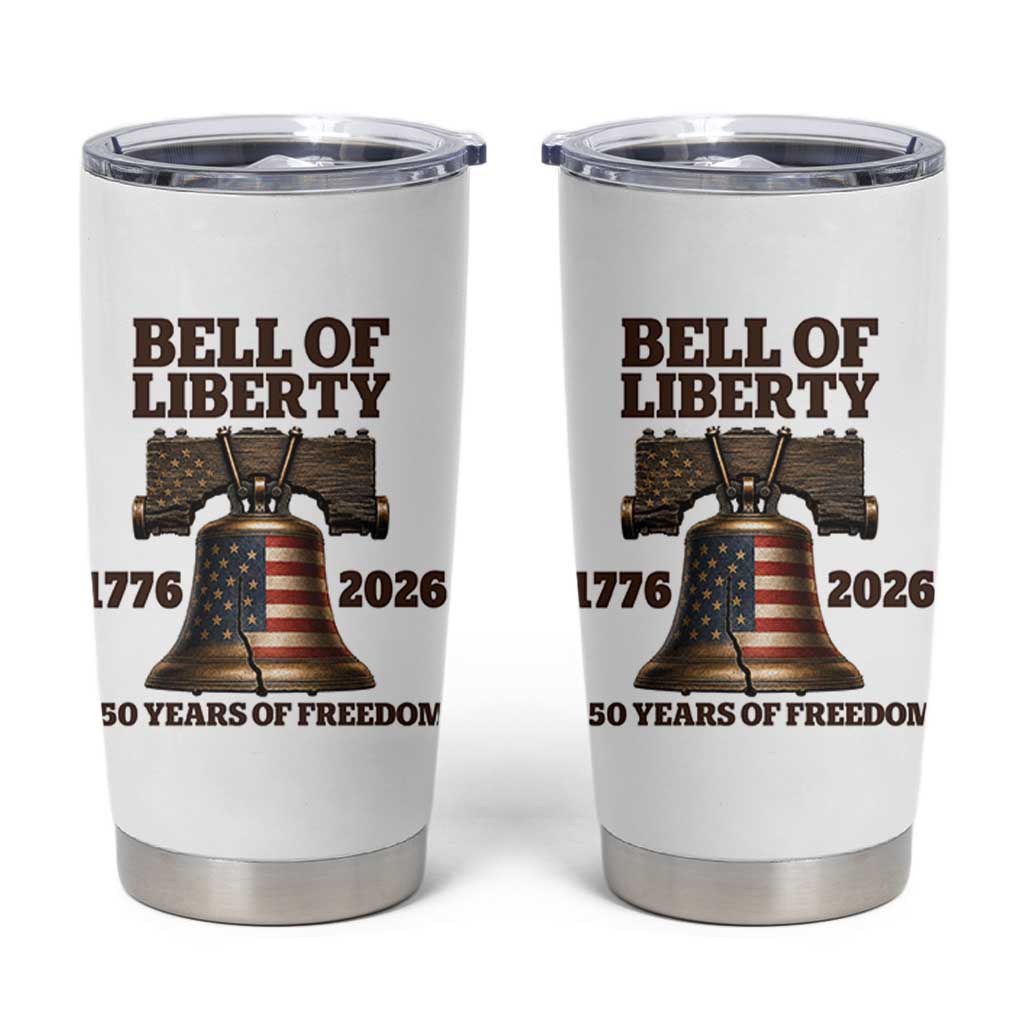 Liberty Bell 250th Anniversary Tumbler Cup American Pride Gift