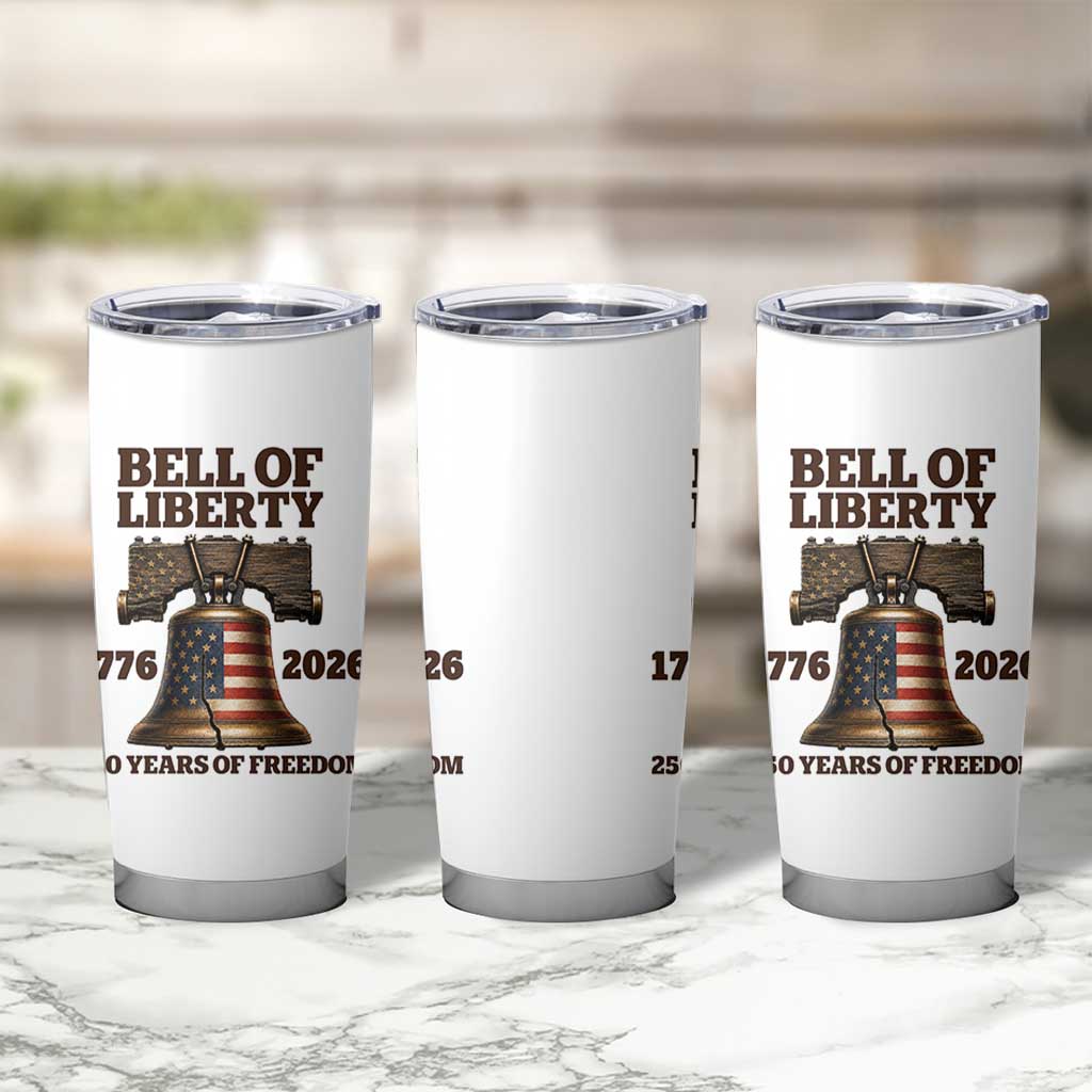 Liberty Bell 250th Anniversary Tumbler Cup American Pride Gift