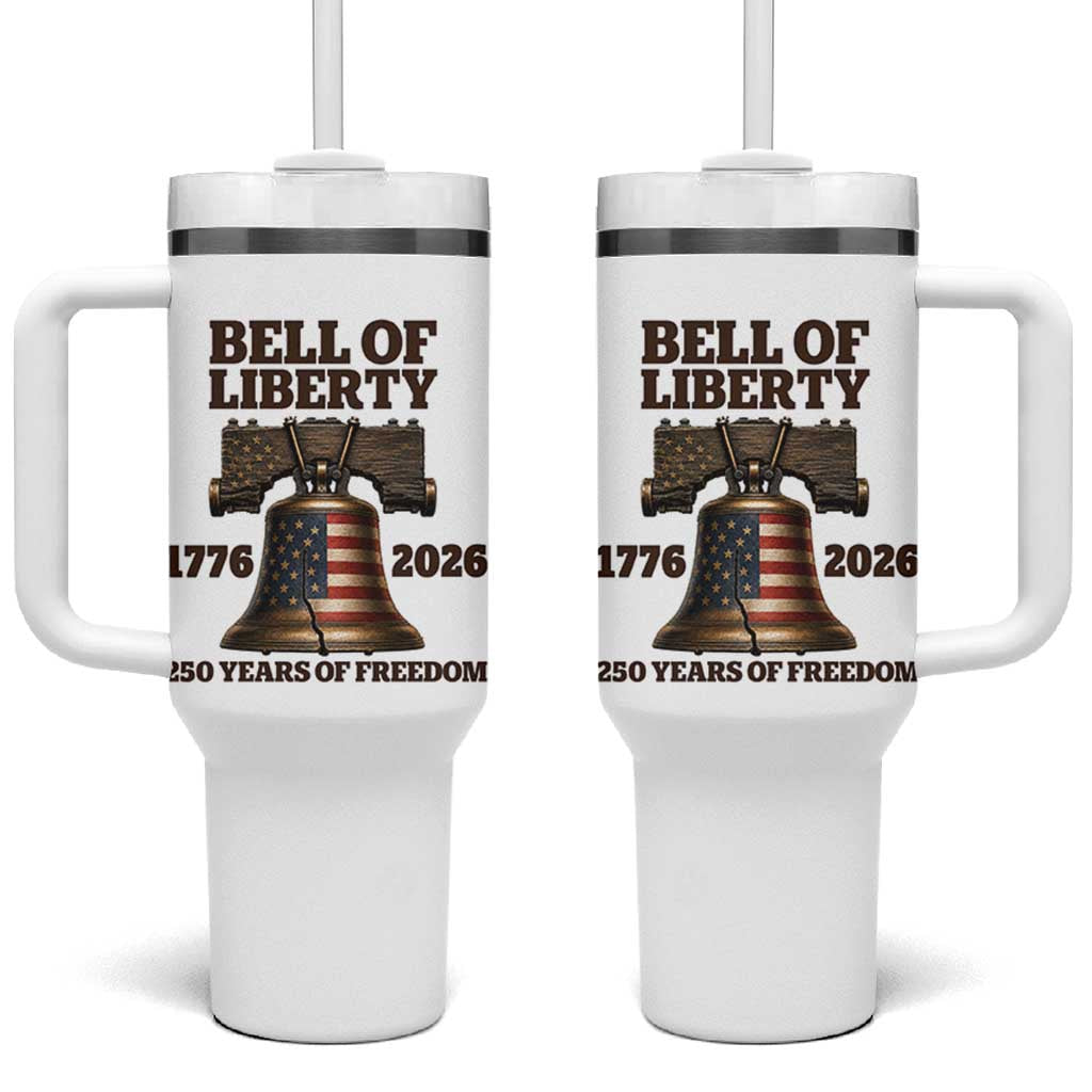 Liberty Bell 250th Anniversary Tumbler With Handle American Pride Gift