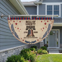 Liberty Bell 250th Anniversary Patriotic Fan Flag American Pride Gift