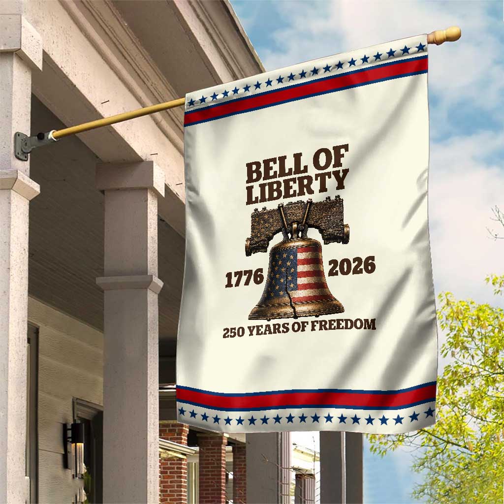 Liberty Bell 250th Anniversary Patriotic Garden Flag American Pride Gift