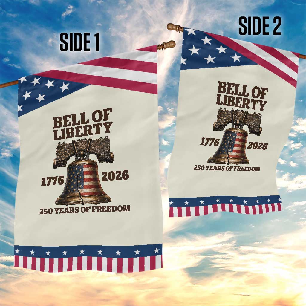 Liberty Bell 250th Anniversary Patriotic Garden Flag American Pride Gift