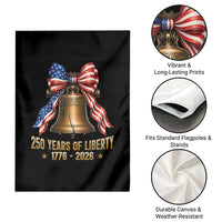 250 Years Of Liberty Garden Flag American Heritage Bell Graphic
